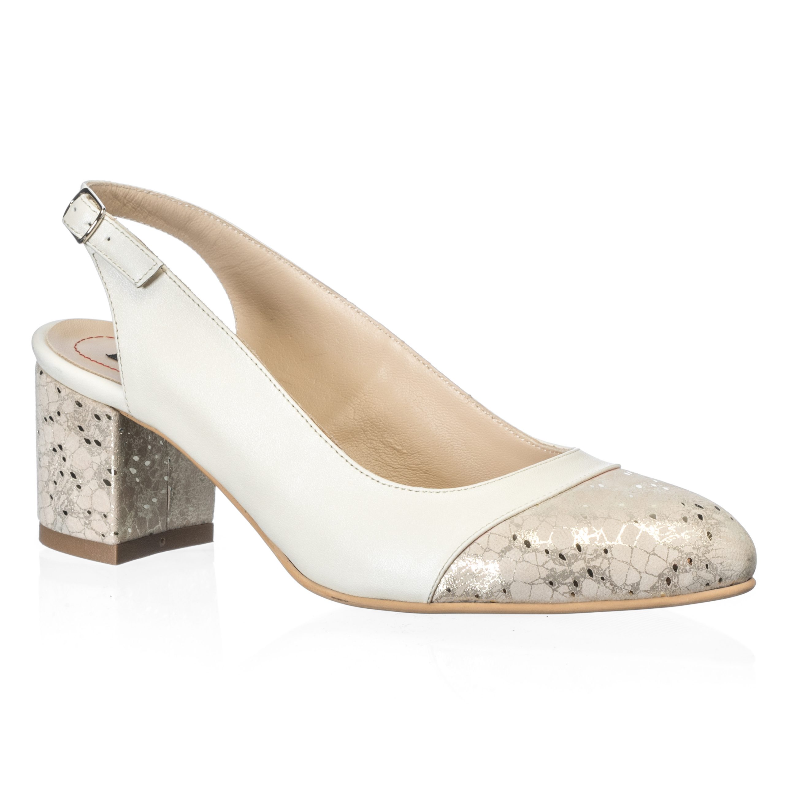 Sandale dama din piele naturala - Bej Sidef Firicel - A55 BSF Sandale dama din piele naturala - Bej Sidef Firicel - A55 BSF