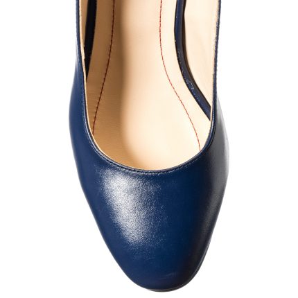 Sandale dama din piele naturala - Bleumarin Solzi - A77 BLS