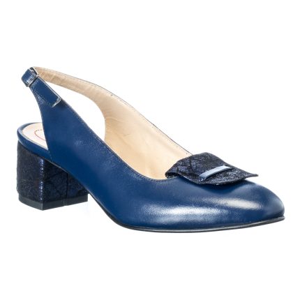 Sandale dama din piele naturala - Bleumarin Straveziu - A85 BLST