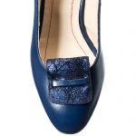 Sandale dama din piele naturala - Bleumarin Straveziu - A85 BLST