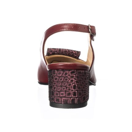 Sandale dama din piele naturala - Bordo Pietricele - A85 BOP