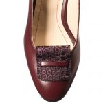 Sandale dama din piele naturala - Bordo Pietricele - A85 BOP