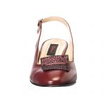 Sandale dama din piele naturala - Bordo Pietricele - A85 BOP