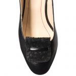 Sandale dama din piele naturala - Negru cu Floricele - A85 NF