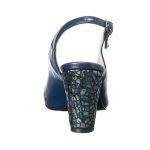 Sandale dama din piele naturala - Bleumarin cu Solzi - R9 BSZ