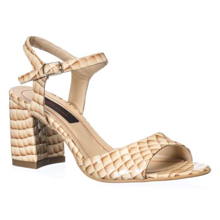 Sandale dama din piele naturala - Maro Croco - S15 MC