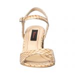 Sandale dama din piele naturala - Maro Croco - S15 MC