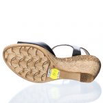 Sandale dama din piele naturala - Negru - P14 N