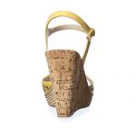 Sandale dama din piele naturala - Galben - P15 G