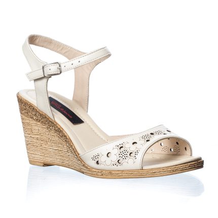 Sandale dama din piele naturala - Bej - P16 B
