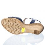 Sandale dama din piele naturala - Bleumarin - P16 BL