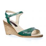 Sandale dama din piele naturala - Verde - P16 V