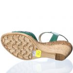 Sandale dama din piele naturala - Verde - P16 V