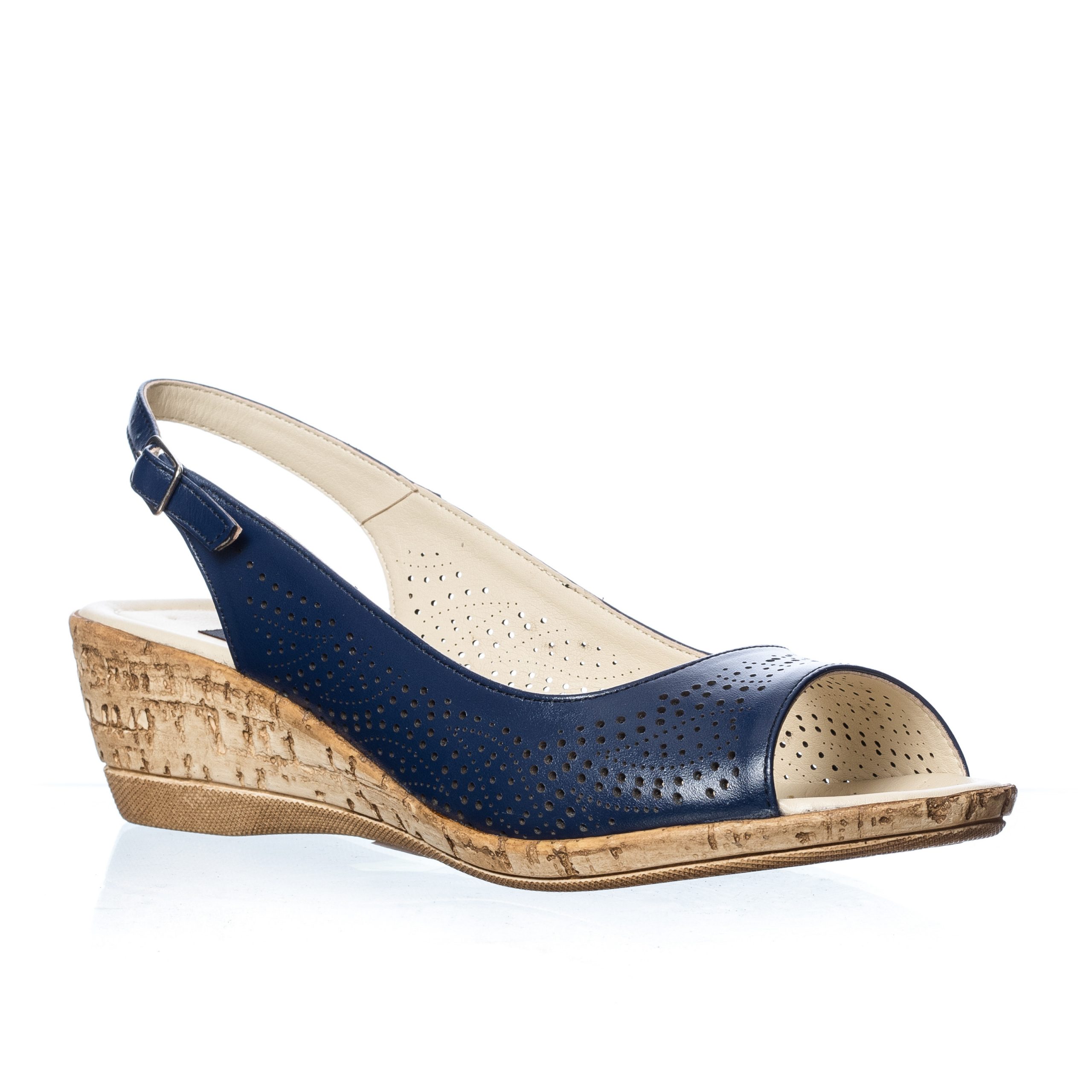 Sandale dama din piele naturala - Bleumarin - P27 BL Sandale dama din piele naturala - Bleumarin - P27 BL