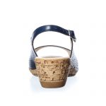 Sandale dama din piele naturala - Bleumarin - P27 BL