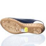 Sandale dama din piele naturala - Bleumarin - P27 BL