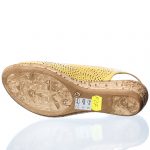 Sandale dama din piele naturala - Galben - P27 G