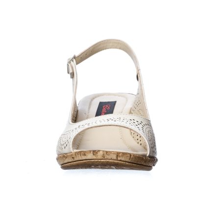 Sandale dama din piele naturala - Bej - P27 B
