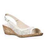 Sandale dama din piele naturala - Bej - P27 B