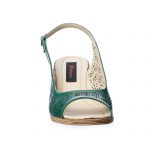 Sandale dama din piele naturala - Verde - P28 V