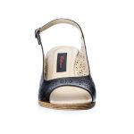 Sandale dama din piele naturala - Negru - P28 N