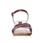 Sandale dama din piele naturala - Bordo - SP4 BO