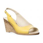 Sandale dama din piele naturala - Galben - SP 30 G