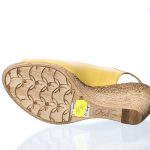 Sandale dama din piele naturala - Galben - SP 30 G