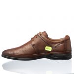 Pantofi barbati din piele naturala - Maro Perforat - 650 MP