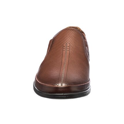 Pantofi barbati din piele naturala - Maro Perforat - 651 MP