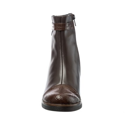 Ghete dama din piele naturala - Maro Box Croco - 80 MBC