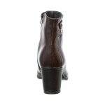 Ghete dama din piele naturala - Maro Box Croco - 80 MBC