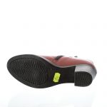 Ghete dama din piele naturala - Bordo Box Croco - 80 BBC