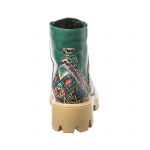 Bocanci dama din piele naturala - Verde Box Traditional - BC20 VBT