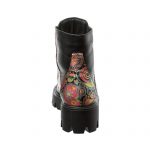 Bocanci dama din piele naturala - Negru Box Paun- BC20 NBP