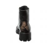 Bocanci dama din piele naturala - Negru Box Croco- BC21 NBC