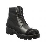 Bocanci dama din piele naturala - Negru Box Bilute Negru- BC26 NBBN