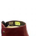 Bocanci dama din piele naturala - Rosu Box Trandafiri- BC26 RBT