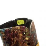 Bocanci dama din piele naturala - Negru Box Pictura- BC4 NBP