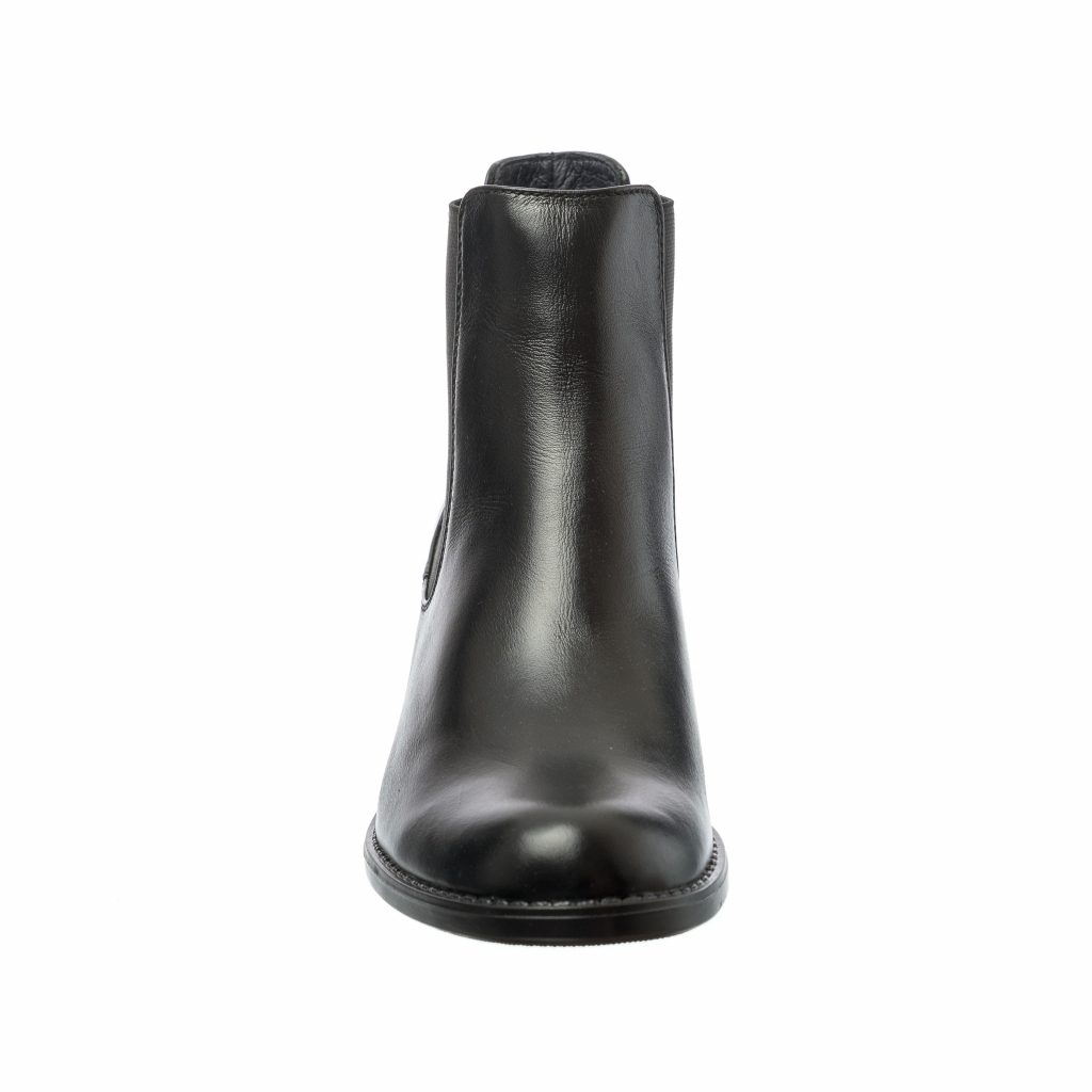 Ghete dama din piele naturala - Negru Box - E01 NB