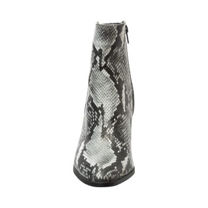 Ghete dama din piele naturala - Sarpe Alb Negru - GX31 SAN