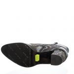 Ghete dama din piele naturala - Negru Box cu Lacrima - GX32 NBL
