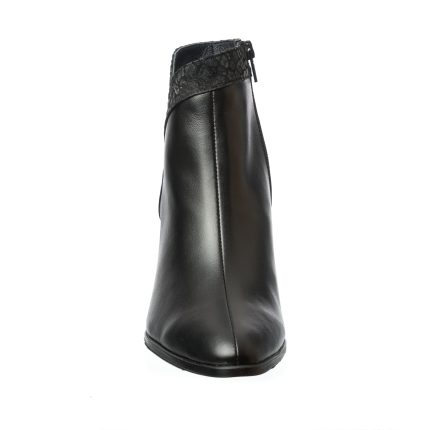 Ghete dama din piele naturala - Negru Box - GX44 NBP