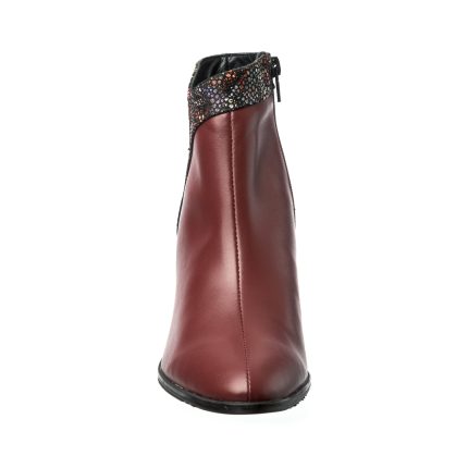 Ghete dama din piele naturala - Albastru Box cu Mozaic - GX44 ABM