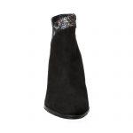 Ghete dama din piele naturala - Bordo Box cu Flori - GX44 BBF