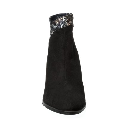 Ghete dama din piele naturala - Bordo Box cu Flori - GX44 BBF