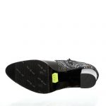 Ghete dama din piele naturala - Negru Box cu Lacrima- GX35 NBL