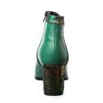 Ghete dama din piele naturala - Verde Box cu Straveziu - GX44 VBST