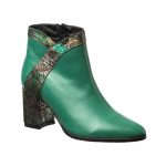 Ghete dama din piele naturala - Verde Box cu Straveziu - GX44 VBST