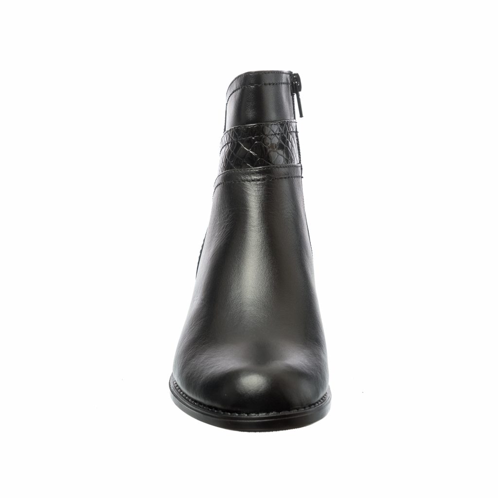 Ghete dama din piele naturala - Negru Box - GX42 NB